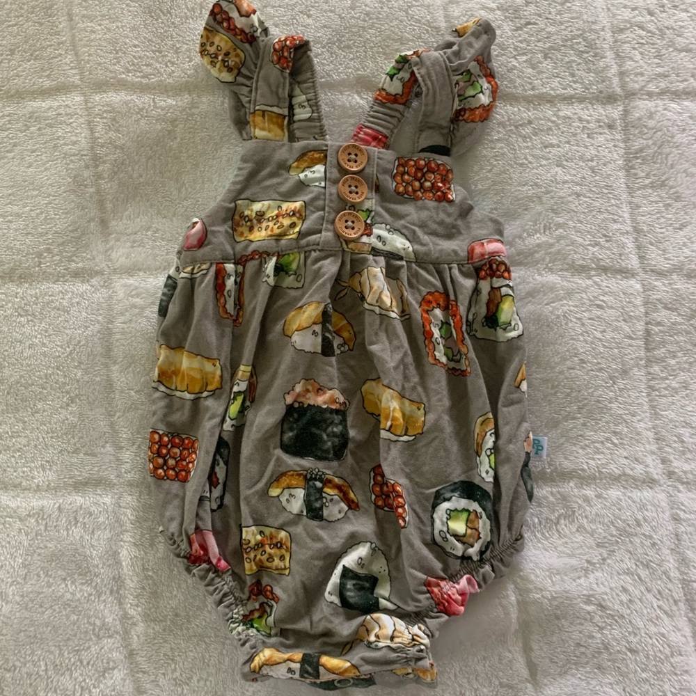 Posh peanut sushi mushi romper
